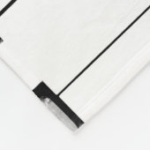 Old Worn Piano Keys Fleecedecke (Ecke)