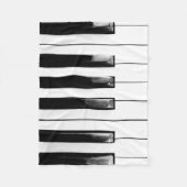 Old Worn Piano Keys Fleecedecke (Vorderseite)
