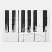 Old Worn Piano Keys Geschirrtuch (Horizontal)