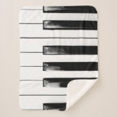 Old Worn Piano Keys Sherpadecke (Vorderseite)