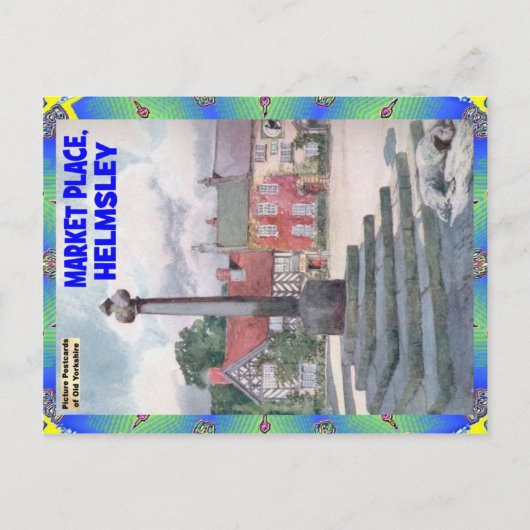 OLD YORKSHIRE - MARKTPLATZ - HELMSLEY POSTKARTE (Vorderseite)