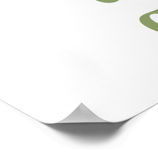 "Old & Young"-individuelle Name-Plakat Poster (Ecke)