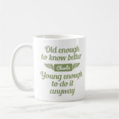 "Old & Young" individuelle Name Tasse (Links)