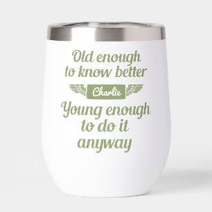 "Old & Young" individuelle Name Totbeutel