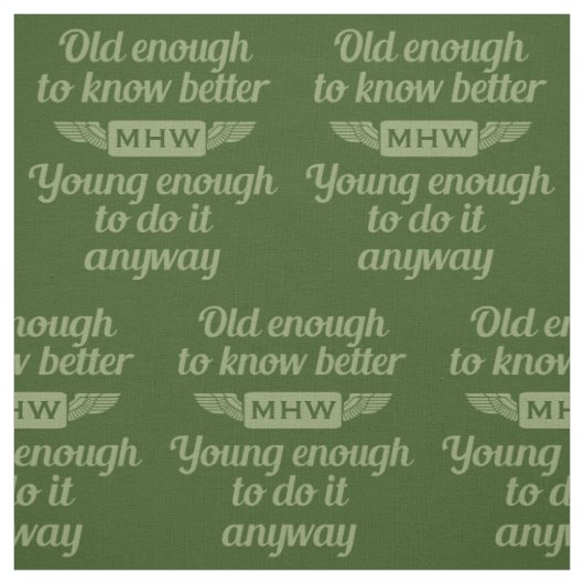 "Old & Young"-Sondergewebe Stoff (Muster)