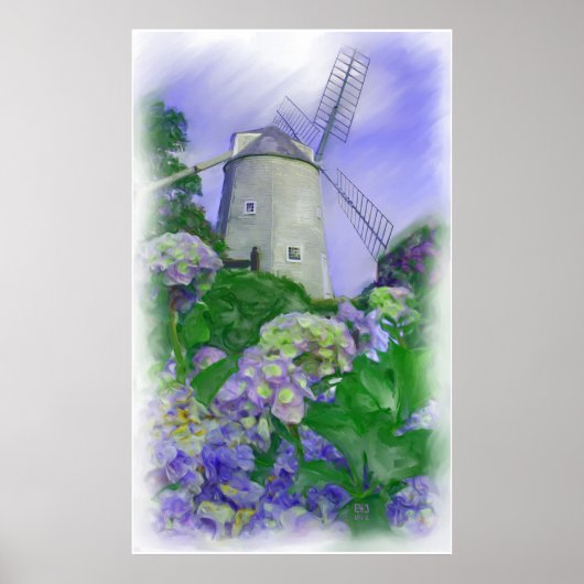 Olde Cape Cod Windmill Oil Print (Standard-Leinwan Poster (Vorne)