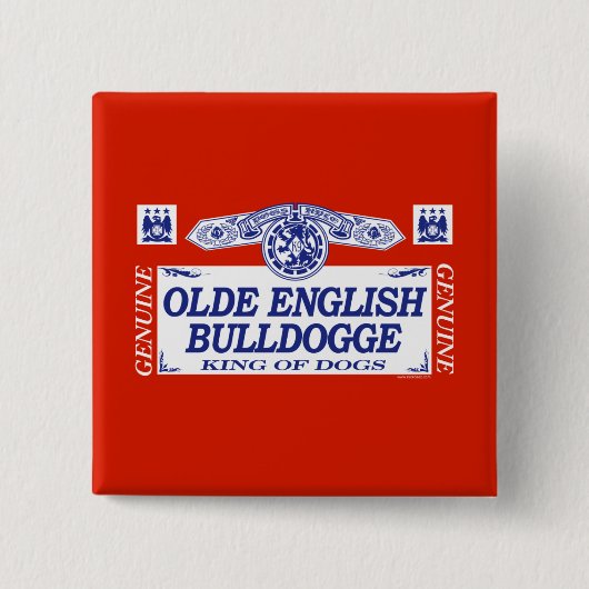 Olde Englisch Bulldogge Button (Vorderseite)