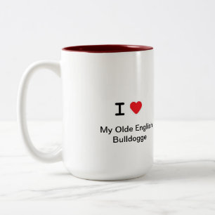 Olde Englisch Bulldogge Kaffee-Tasse Zweifarbige Tasse