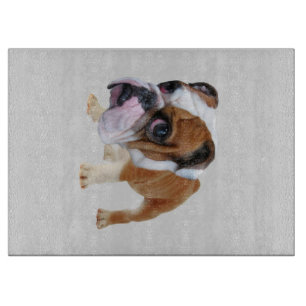 Olde English Bulldogge Puppy Bulldog Lover Schneidebrett