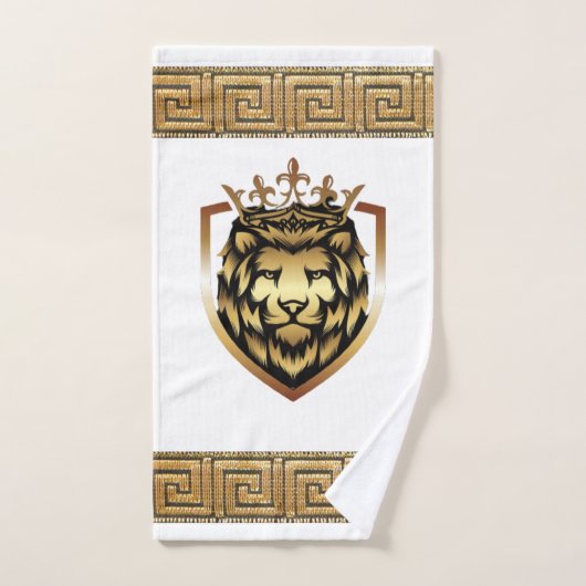 Olde English Royal Lion Designer Badhandtuch Set (Handtuch)