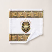 Olde English Royal Lion Designer Badhandtuch Set (Waschlappen)