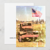 Olde glory einladung (Vorne/Hinten)