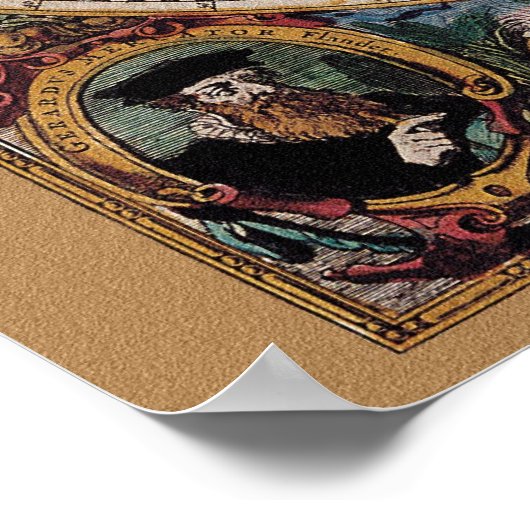 Olde World 36 x 24 Poster (Ecke)