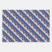 OLDE WORLD BELSNICKLE & HUNGRY REINDEER, CHRISTMAS GESCHENKPAPIER SET (Vorderseite)