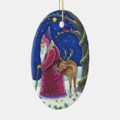 OLDE WORLD BELSNICKLE & HUNGRY REINDEER, CHRISTMAS KERAMIK ORNAMENT (Rechts)