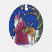 OLDE WORLD BELSNICKLE & HUNGRY REINDEER, CHRISTMAS ORNAMENT AUS METALL (Rückseite)