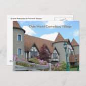 Olde World Canterbury Village Post Card 2 Postkarte (Vorne/Hinten)