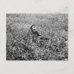 Olden Day Pump Postkarte