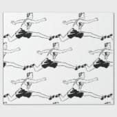 Olden Days Hurdler Geschenkpapier (Flach)