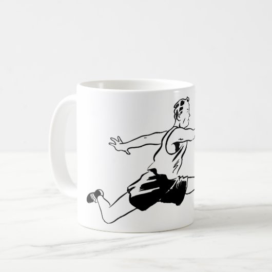 Olden Days Hurdler Kaffeetasse (Vorderseite Links)