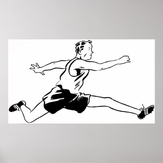 Olden Days Hurdler Poster (Vorne)