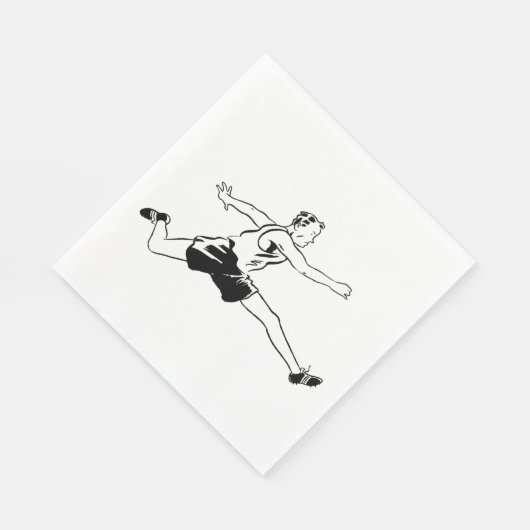 Olden Days Hurdler Serviette (Ecke)