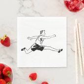 Olden Days Hurdler Serviette