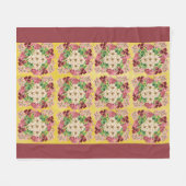Olden Days-Phoebe-Stoff Fleecedecke (Vorderseite (Horizontal))