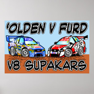 Olden / Furd V8 SupaKars Poster