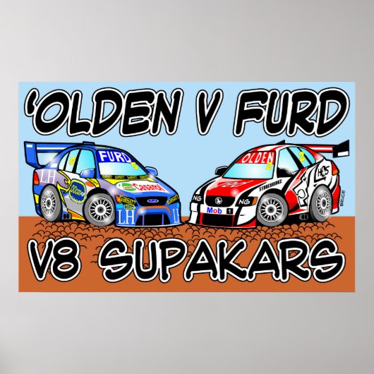 Olden / Furd V8 SupaKars Poster (Vorne)