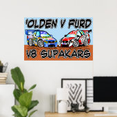 Olden / Furd V8 SupaKars Poster (Heimbüro)
