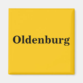 Oldenburg   Magnet Schild Gold Gleb