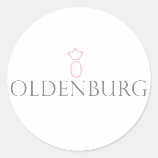 Oldenburg Runder Aufkleber (Vorderseite)