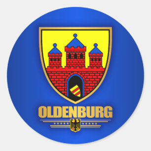 Oldenburg Runder Aufkleber