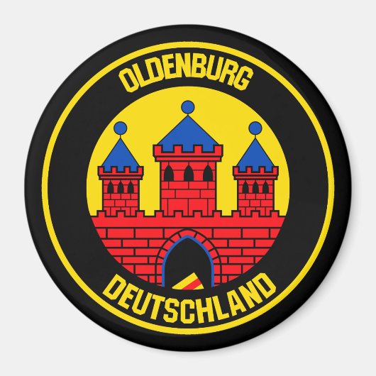 Oldenburger RundEmblem Magnet (Vorne)
