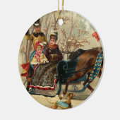 Older and Younger Sisters Ride - Mary Evans Keramik Ornament (Links)