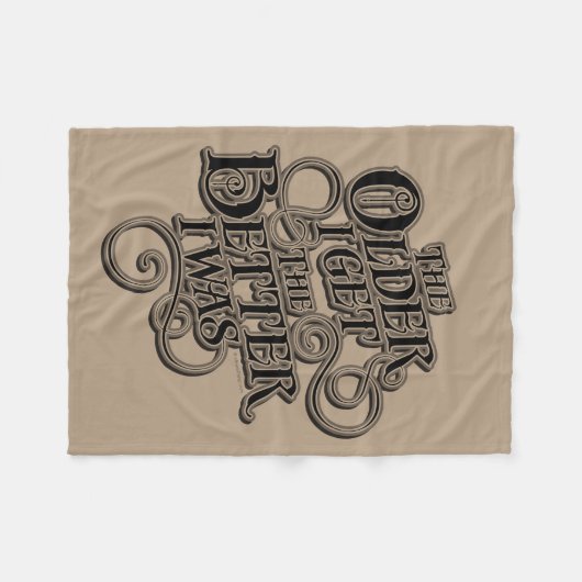 Older Better Fleecedecke (Vorderseite (Horizontal))