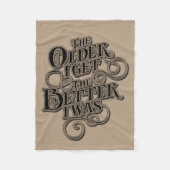 Older Better Fleecedecke (Vorderseite)