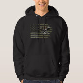 Older Slower Smarter American Flag Skull Hoodie (Vorderseite)