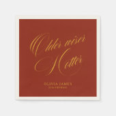 Older, wiser, hotter birthday  serviette (Vorderseite)