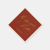 Older, wiser, hotter birthday  serviette (Ecke)