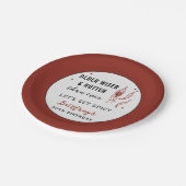 Older Wiser Hotter Than Ever Personalized Birthday Pappteller (Schrägansicht)