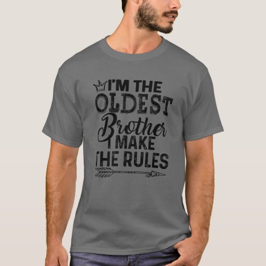 Oldest Brother - I Make The Rules Tee With Arrow (Vorderseite)