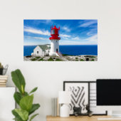 OLDEST LIGHTHOUSE IN NORWEGEN - LINDESNES POSTER (Heimbüro)