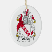 Oldfield Familienwappen Keramik Ornament (Rechts)