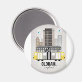 Oldham Magnet (Vorderseite/Rückseite)