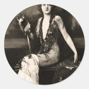 oldhollywood1 runder aufkleber