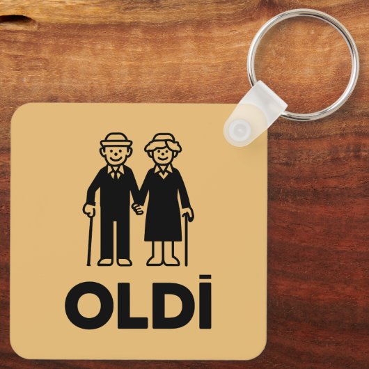 Oldi Birthday Schlüsselanhänger (Rückseite)