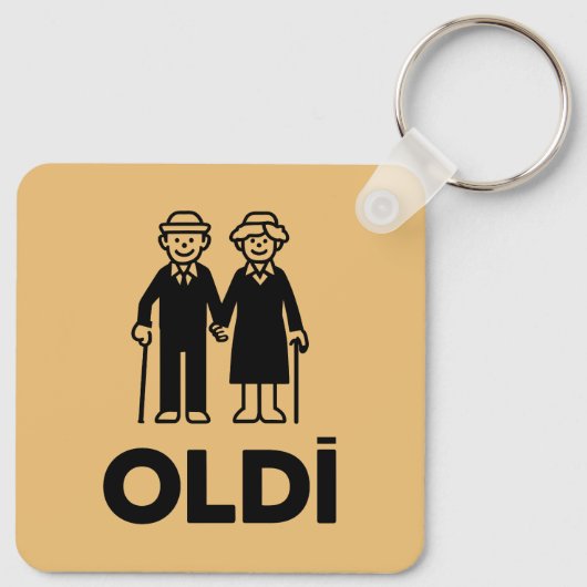 Oldi Birthday Schlüsselanhänger (Rückseite)