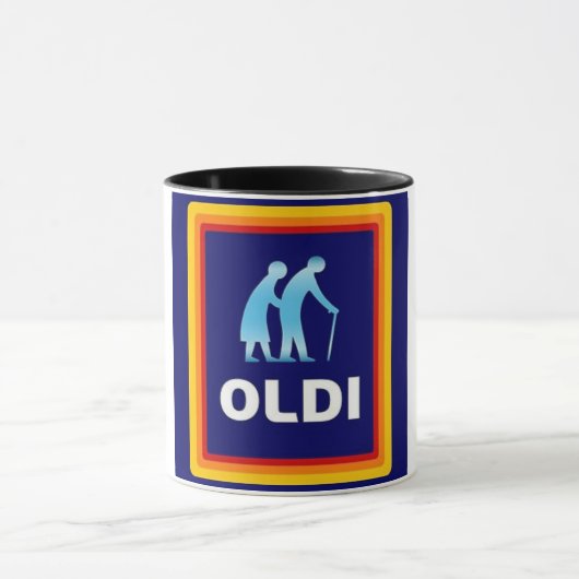 Oldi Geburtstagstasse Tasse (Zentrum)